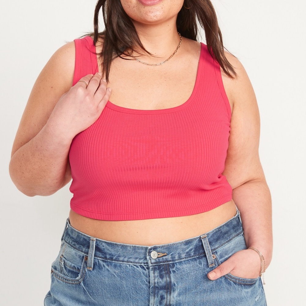 Fitted Crop Tank Top